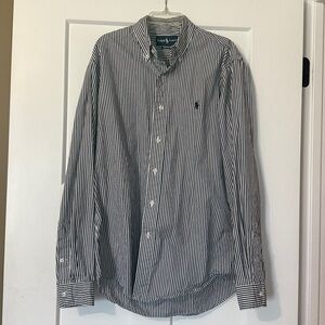 Ralph Lauren Black and White Striped Shirt